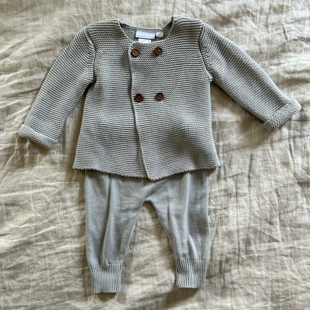Elegant Baby knitted outfit 6 months